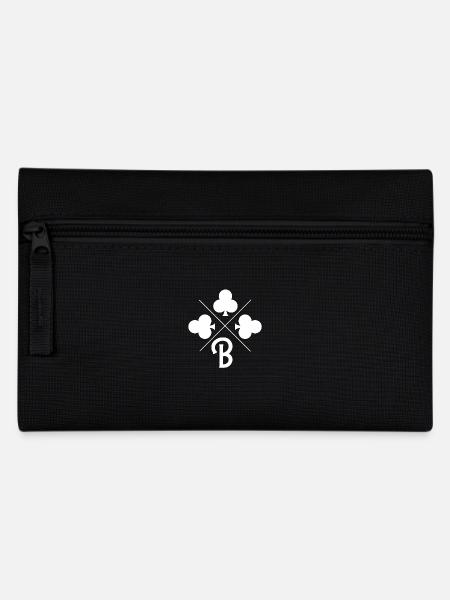Lettre b trèfle porte bonheur - Trousse - noir