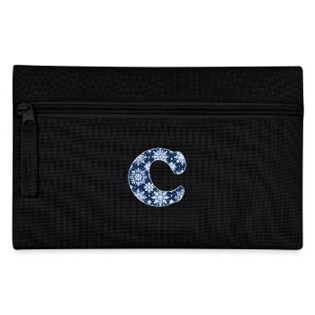 Lettre C Flocons de neige - Trousse - noir - Devant