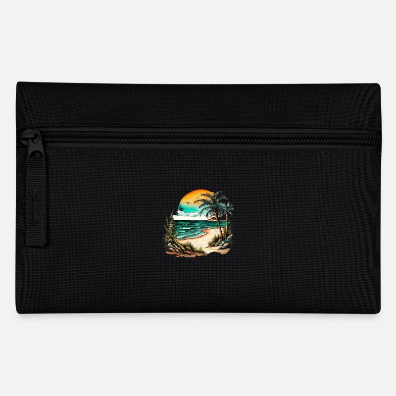 Plage pour le surfeur - Trousse - noir
