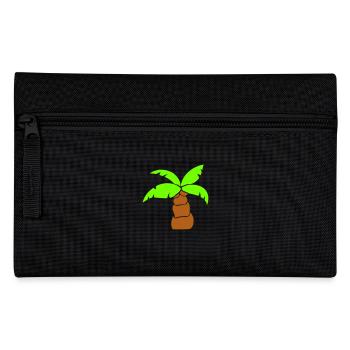 Palme Insel Baum Strand Urlaub Kokosnuss Meer Cool - Trousse - noir - Devant