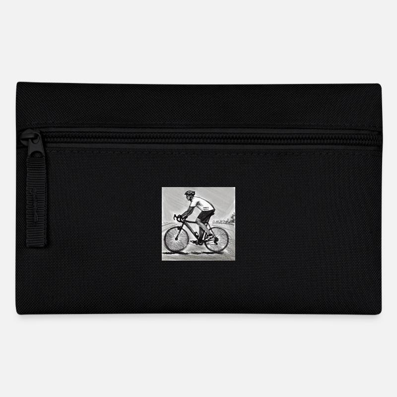 Radfahrer - Federtasche - Schwarz