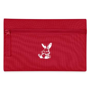 Lapin endormi pour enfants avec de grandes oreilles - Trousse - rouge - Devant