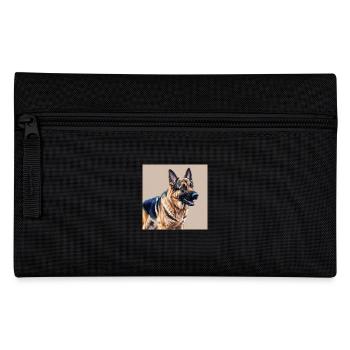 Schäferhund - Federtasche - Schwarz - Vorne