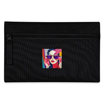 Lunettes violettes - Trousse - noir - Devant