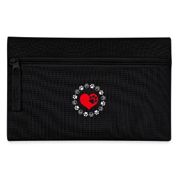 Ich liebe Hunde - Federtasche - Schwarz - Vorne