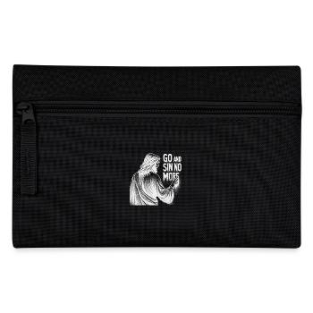 Go and Sin No More Inspirational Christian Design - Pencil Case - black - Front