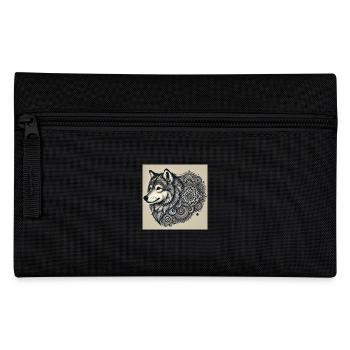 Wolf - Federtasche - Schwarz - Vorne