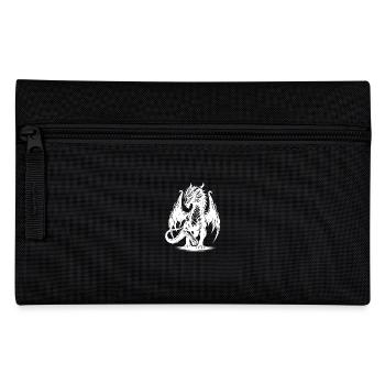 Impressive Powerful Dragon with Wings - Pencil Case - black - Front