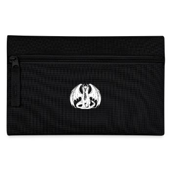 Big Proud Dragon with Wings Tattoo Style - Pencil Case - black - Front