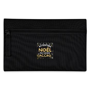 Attention Noël peut rendre accro - Trousse - noir - Devant