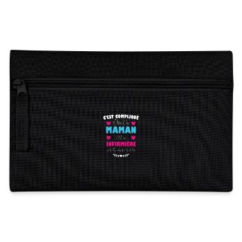 Mom and Nurse - Pencil Case - black - Front