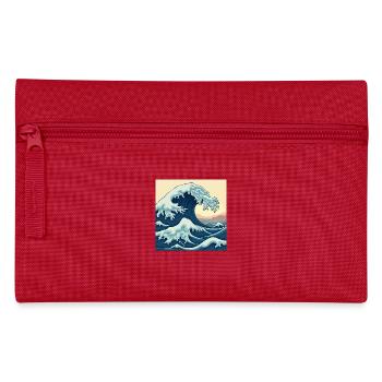 Fantastic Atlantic Ocean - Retro Ocean Waves - Pencil Case - red - Front