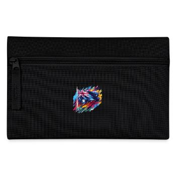 Drapeau australien en couleurs - Trousse - noir - Devant