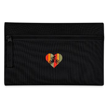 I love cycling gift cycling funny bike - Pencil Case - black - Front