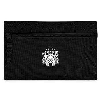 Mysterious kitchen octopus with chef's hat - Pencil Case - black - Front
