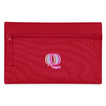 Lettre q multicolore - Trousse - rouge - Devant