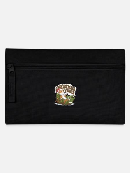 Christmas Vibes, chat design de Noël drôle - Trousse - noir