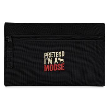 Moose love with wit - Pencil Case - black - Front
