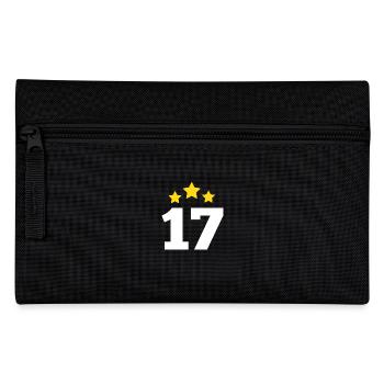17 Jahre alter Stern - Geschenk zum 17. Jubiläum - Federtasche - Schwarz - Vorne