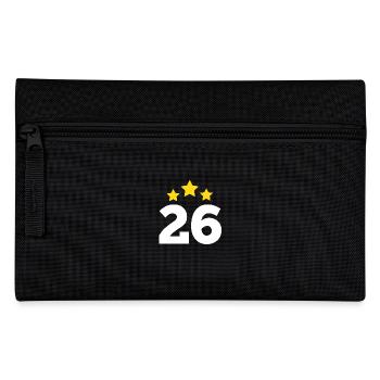 26 Years Star - 26th Anniversary Gift - Pencil Case - black - Front