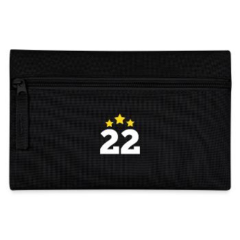 22 Year Star - 22nd Anniversary Gift - Pencil Case - black - Front
