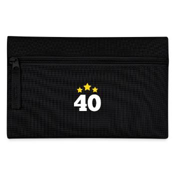 40 Years Star - 40th Anniversary Gift - Pencil Case - black - Front
