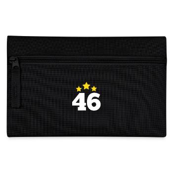 46 Jahre Stern - Geschenk zum 46. Jubiläum - Federtasche - Schwarz - Vorne