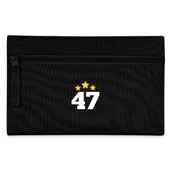 47 Years Star - 47th Anniversary Gift - Pencil Case - black - Front