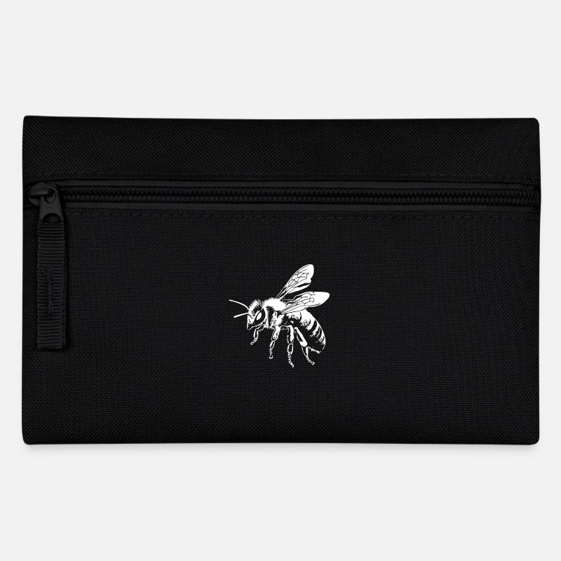 Biene - Federtasche - Schwarz
