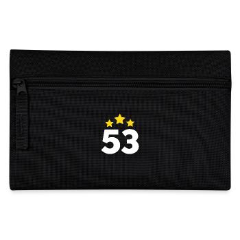 53 Jahre Stern - Geschenk zum 53. Jubiläum - Federtasche - Schwarz - Vorne