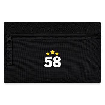 58 Jahre Stern - Geschenk zum 58-jährigen Jubiläum - Federtasche - Schwarz - Vorne