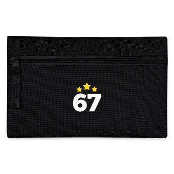 67 ans étoile - cadeau 67e anniversaire - Trousse - noir - Devant