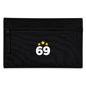 69 Years Star - 69th Anniversary Gift - Pencil Case - black - Front