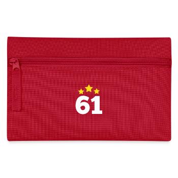 61 ans étoile - cadeau 61e anniversaire - Trousse - rouge - Devant