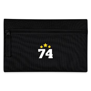 74 Years Star - 74th Anniversary Gift - Pencil Case - black - Front