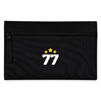 77 ans étoile - cadeau 77e anniversaire - Trousse - noir - Devant