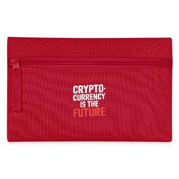 Cryptocurrency Is The Future 7 - Federtasche - Rot - Vorne
