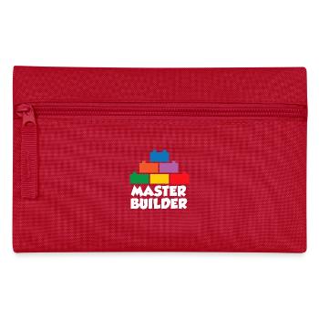 Brick Builder Brick Building Master Builder - Pencil Case - red - Front