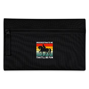 Dressage Dressage Cheval Dressage Cavalier - Trousse - noir - Devant