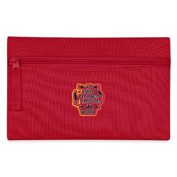 T-shirt no hard feelings emotions at work 2025 - Trousse - rouge - Devant