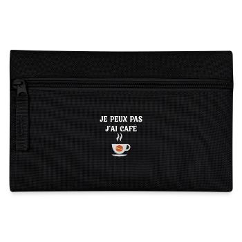 I can't I have coffee barista - Pencil Case - black - Front