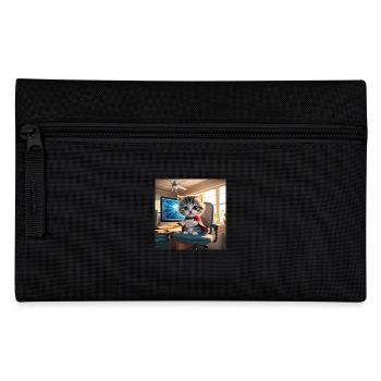 Cat Hero - Pencil Case - black - Front