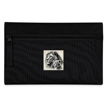 Löwe König I - Federtasche - Schwarz - Vorne