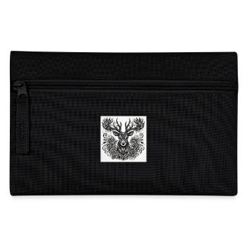 Hirsch III - Federtasche - Schwarz - Vorne