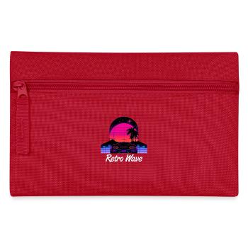 “Retro Wave” Synthwave desing - Trousse - rouge - Devant