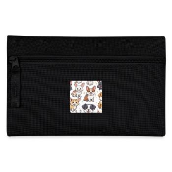 Cute Animal Doodles - Pencil Case - black - Front