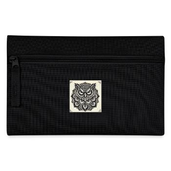 Eule I - Federtasche - Schwarz - Vorne