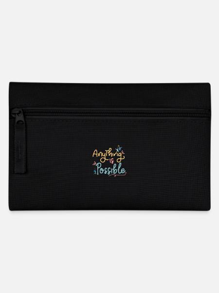 "Anything Is Possible" Motivational Design - Pencil Case - black