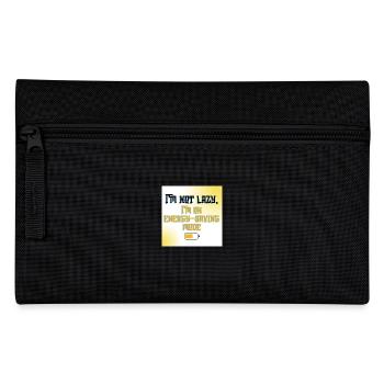 I’m Not Lazy, I’m on Energy-Saving Mode - Funny Qu - Pencil Case - black - Front