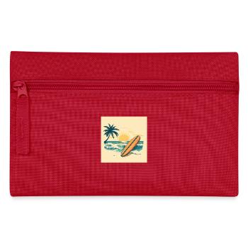 Retro Surf Paradise – Wellen, Sonne & Freiheit - Federtasche - Rot - Vorne